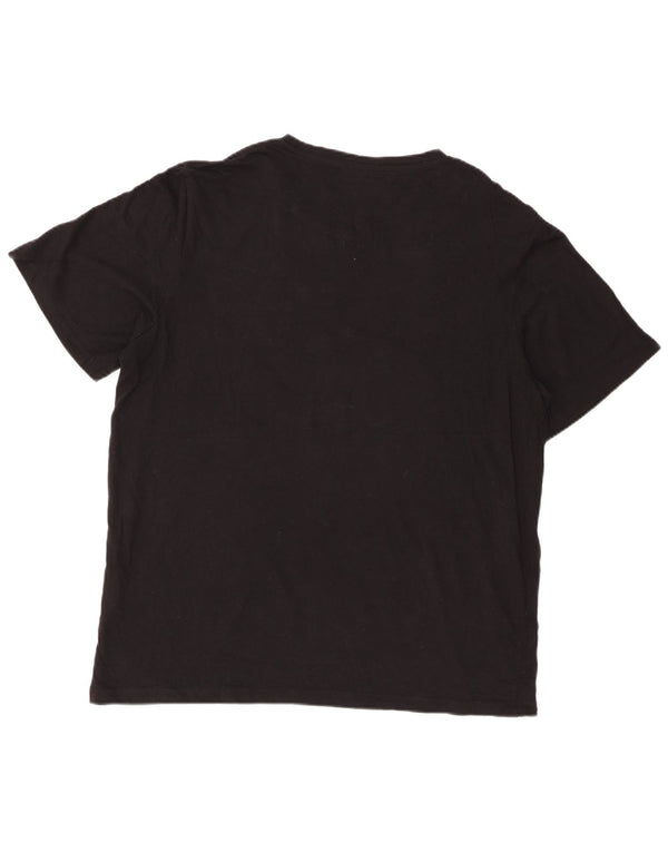 Jack & Jones Herre Miami Grafisk T-Shirt Top XL Sort Bomuld