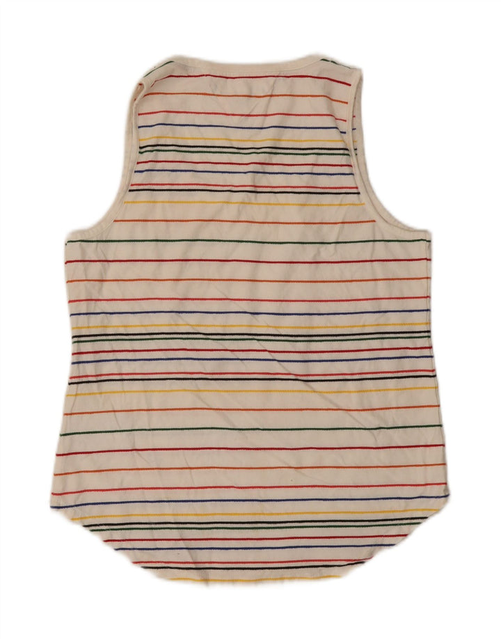 Tommy Hilfiger Damevest Top UK 14 Stor Flerfarvet Stribet Bomuld