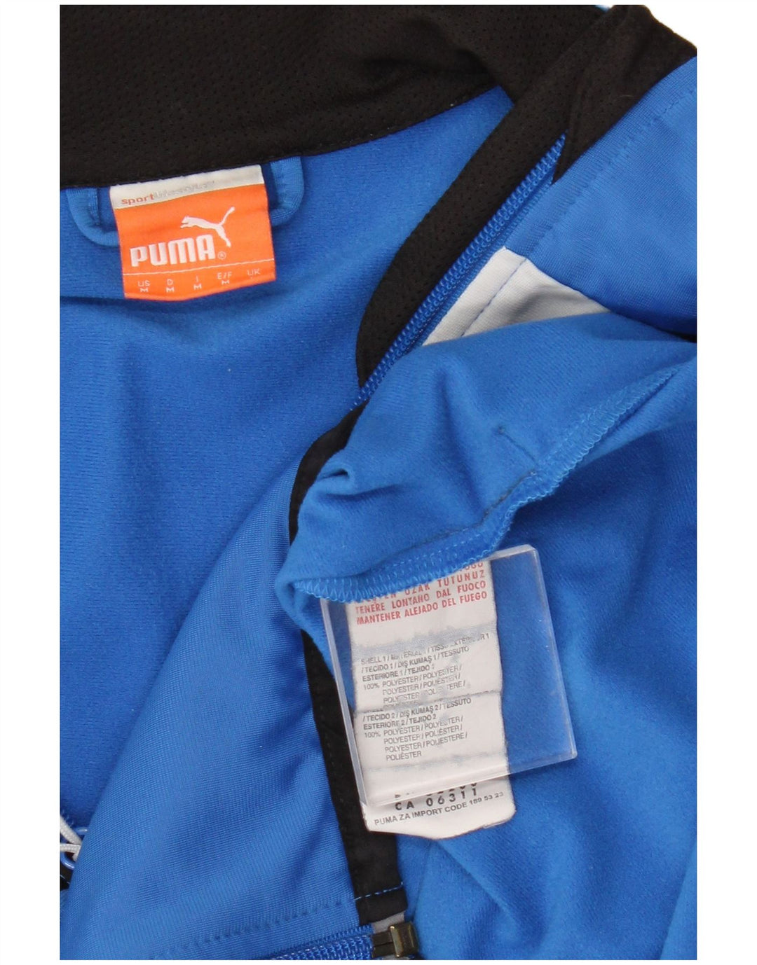 Puma Træningsdragt til mænd Topjakke Medium Blue Colourblock Polyester