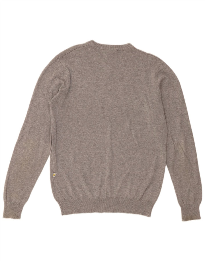 Lyle & Scott Herre V-hals sweater mellemgrå bomuld
