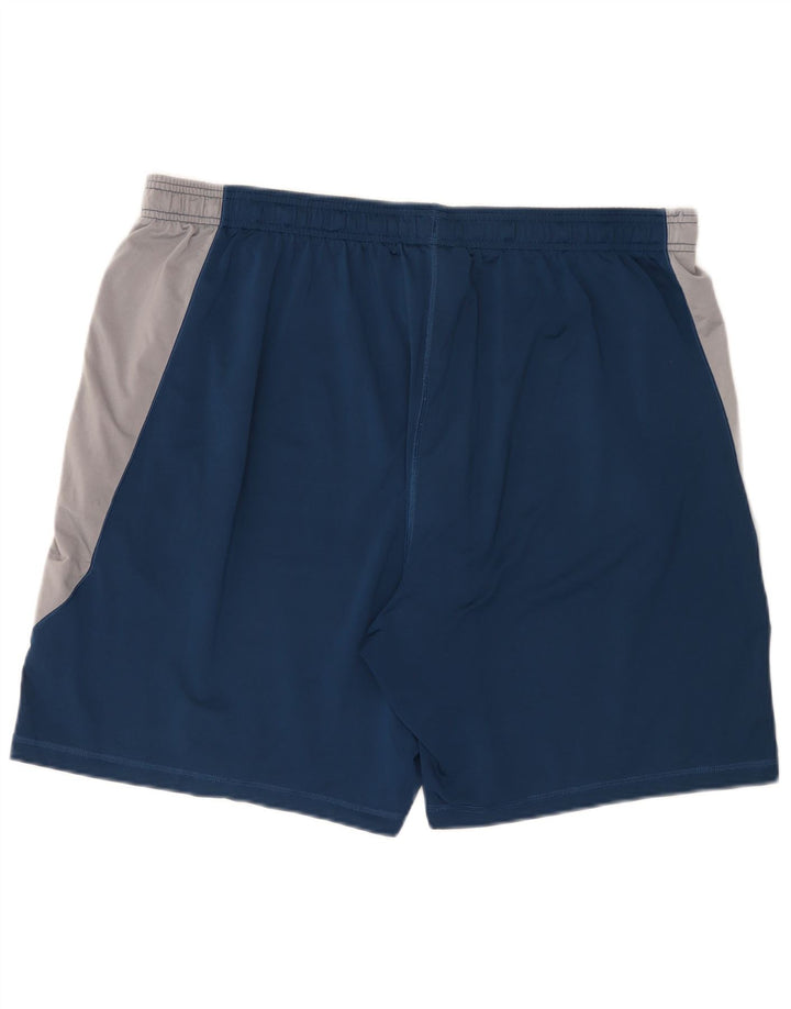 Under Armour Herre Sportshorts 2XL Navy Blue Colourblock Polyester