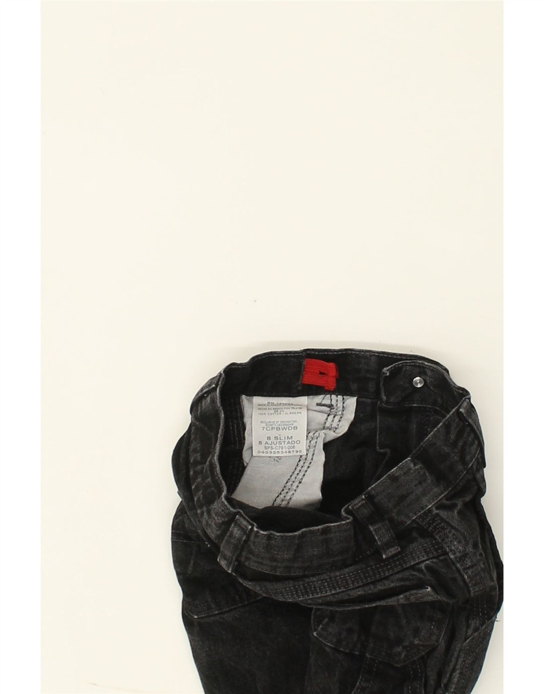 WRANGLER Boys Slim Straight Jeans 7-8 Years W22 L22 Black Cotton | Vintage Wrangler | Thrift | Second-Hand Wrangler | Used Clothing | Messina Hembry 
