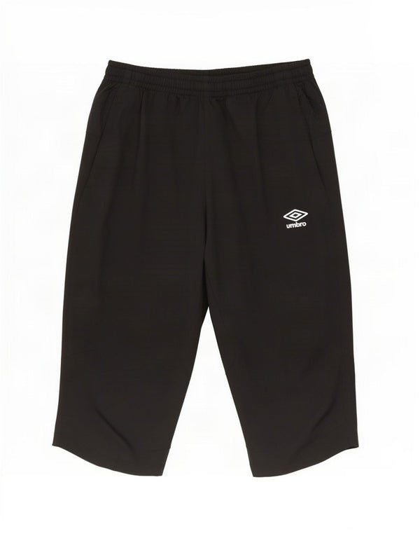 Umbro Womens Bermuda Sport Shorts UK 12 Medium Black Polyester