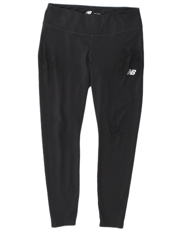 New Balance Dame Leggings UK 14 Large Black Polyester