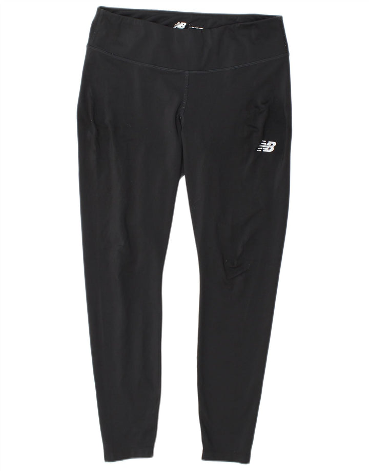 New Balance Dame Leggings UK 14 Large Black Polyester