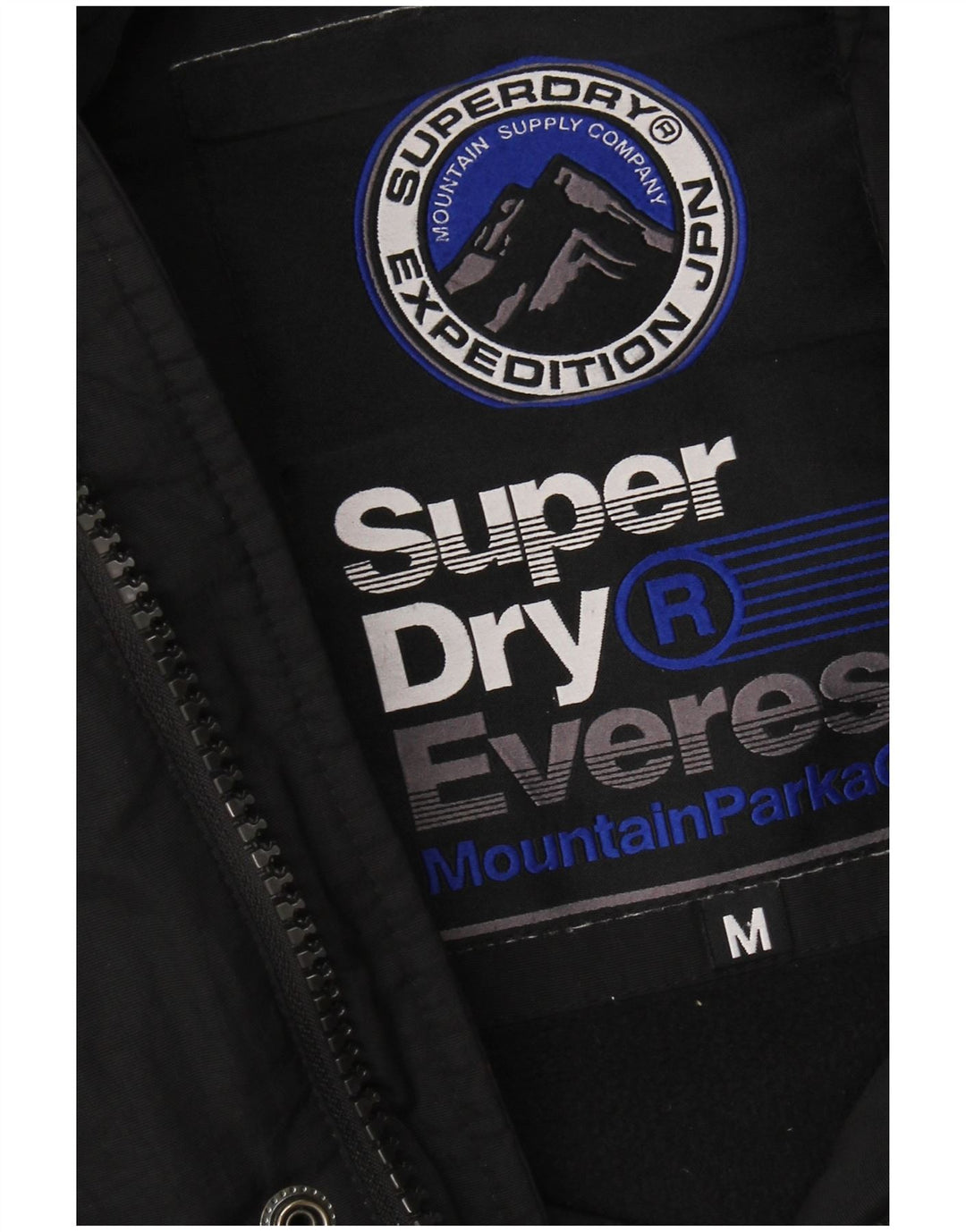 Superdry Polstret hættejakke til mænd UK 38 Medium Sort Nylon