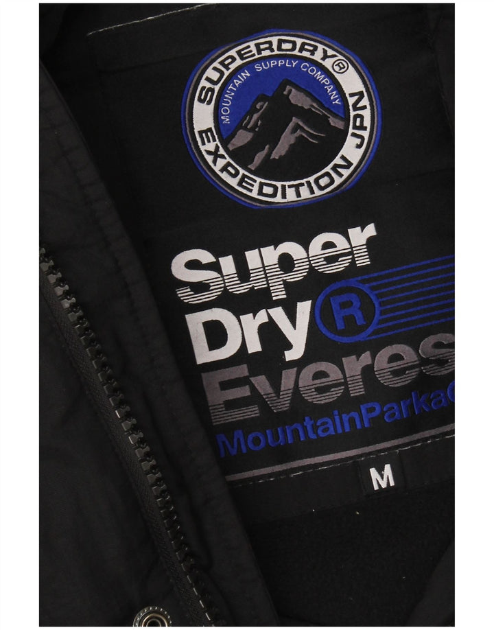 Superdry Polstret hættejakke til mænd UK 38 Medium Sort Nylon