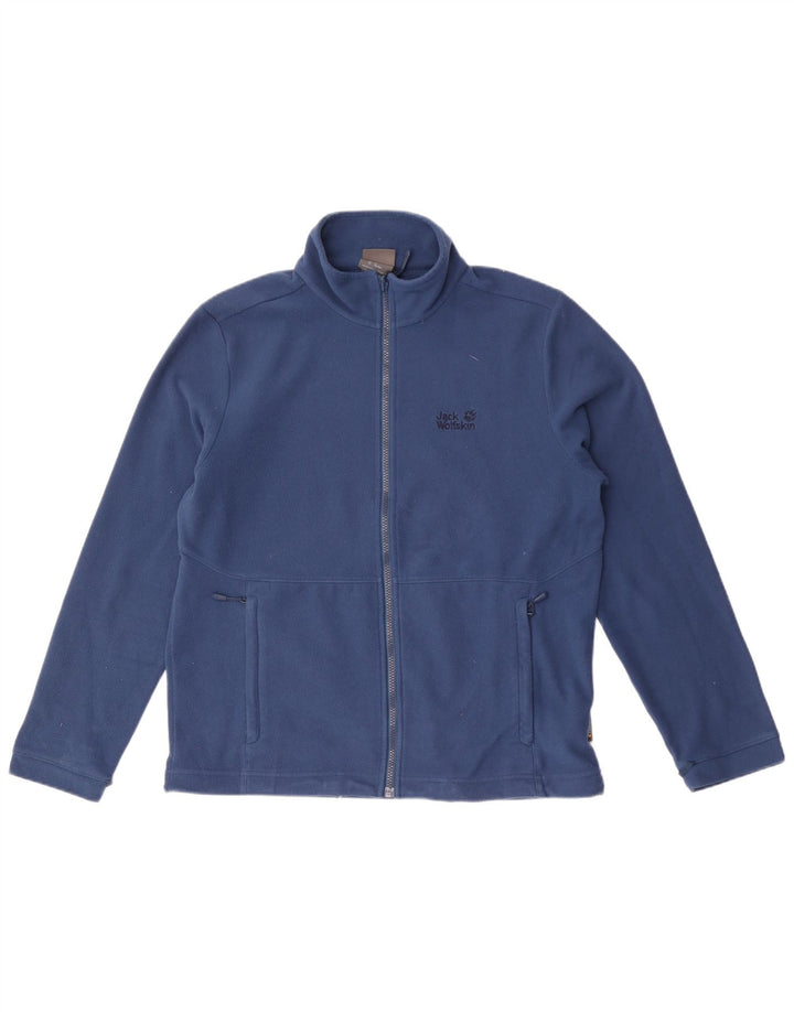 Jack Wolfskin Herre Fleecejakke UK 42 Stor Blå Polyester