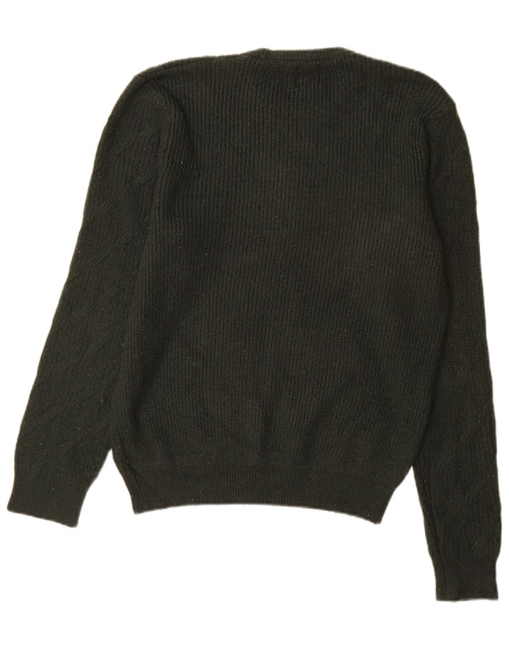 Marks & Spencer Herre sweater med rund hals, mellemgrøn polyamid