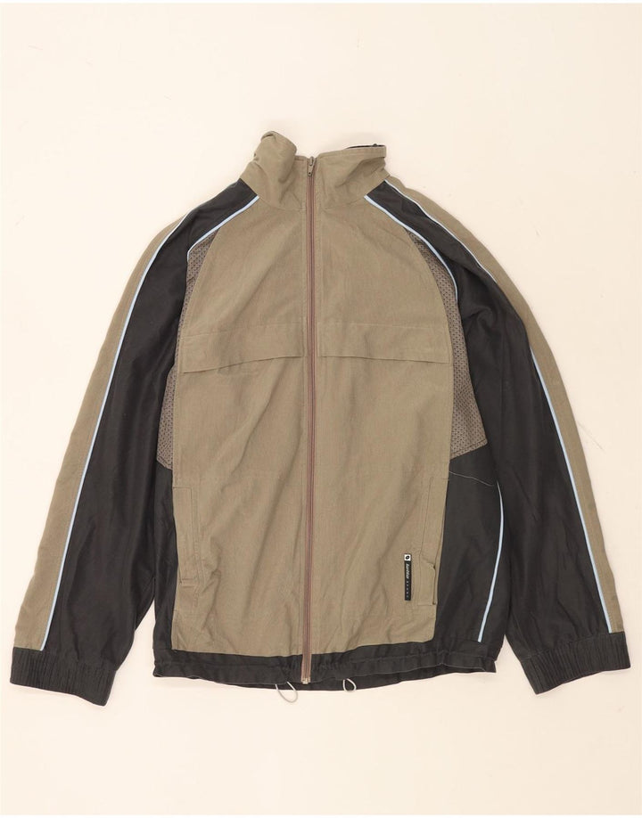 Lotto Træningsdragt til mænd Topjakke UK 38/40 Medium Grey Colourblock Polyester