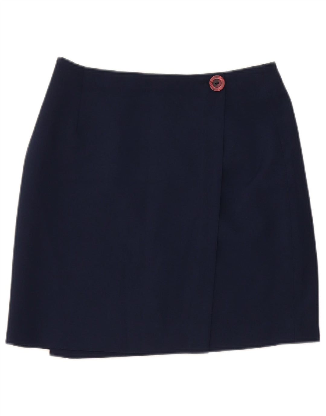 Vintage Kvinders Mini Wrap Nederdel W26 Small Navy Blue