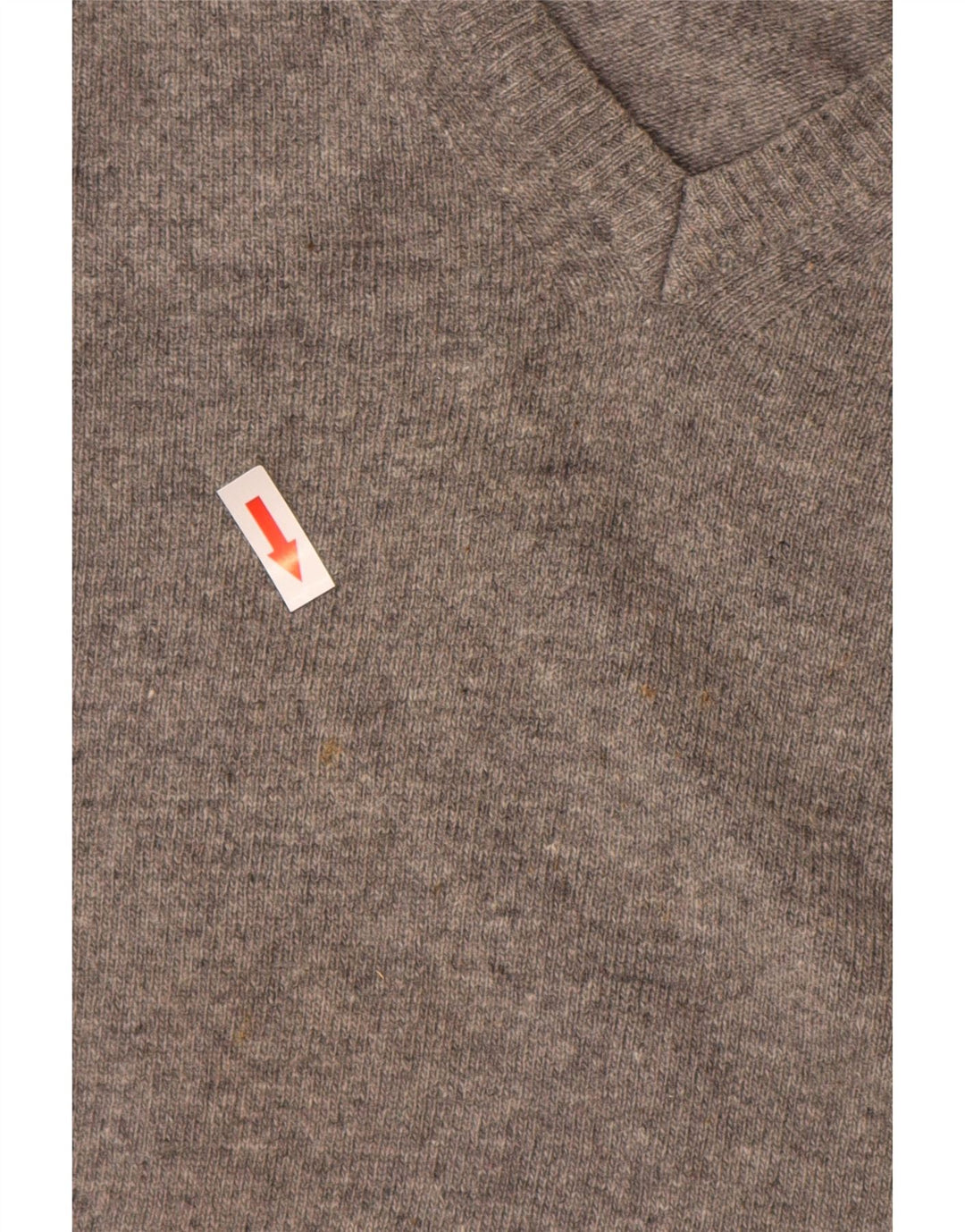 Conte of Florence Herre V-hals sweater mellemgrå uld