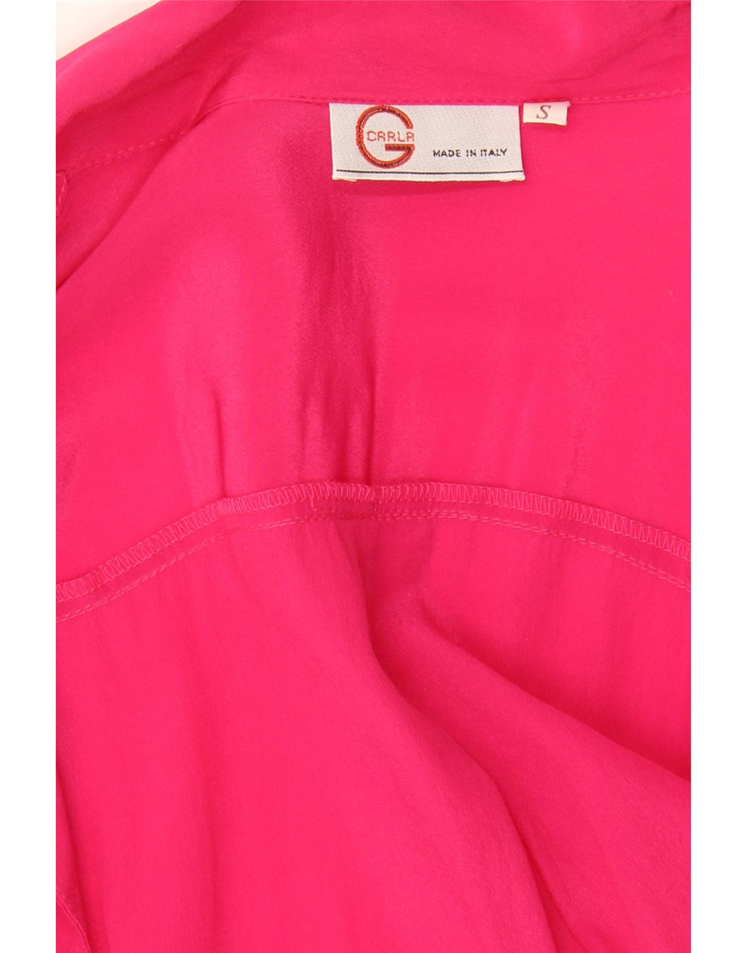 Vintage Dame Oversized Skjorte Bluse UK 10 Small Pink