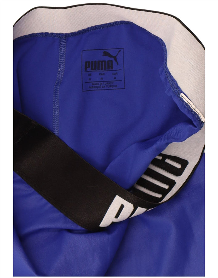 Puma Grafiske Leggings til kvinder UK 12 Medium Blue Colourblock