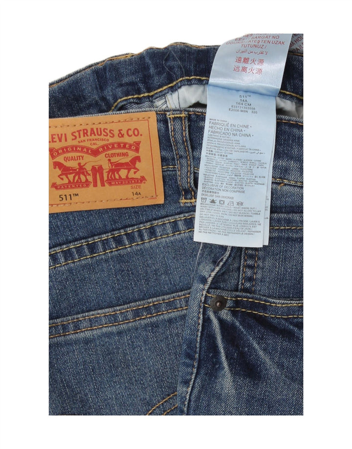 Levi's Boys 511 Slim Jeans 13-14 år W28 L30 Blå