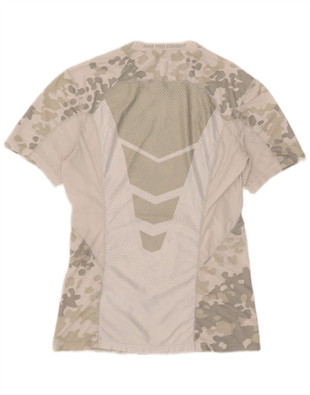 Nike Herre Dri Fit Grafisk T-Shirt Top Stor Grå Camouflage Polyester