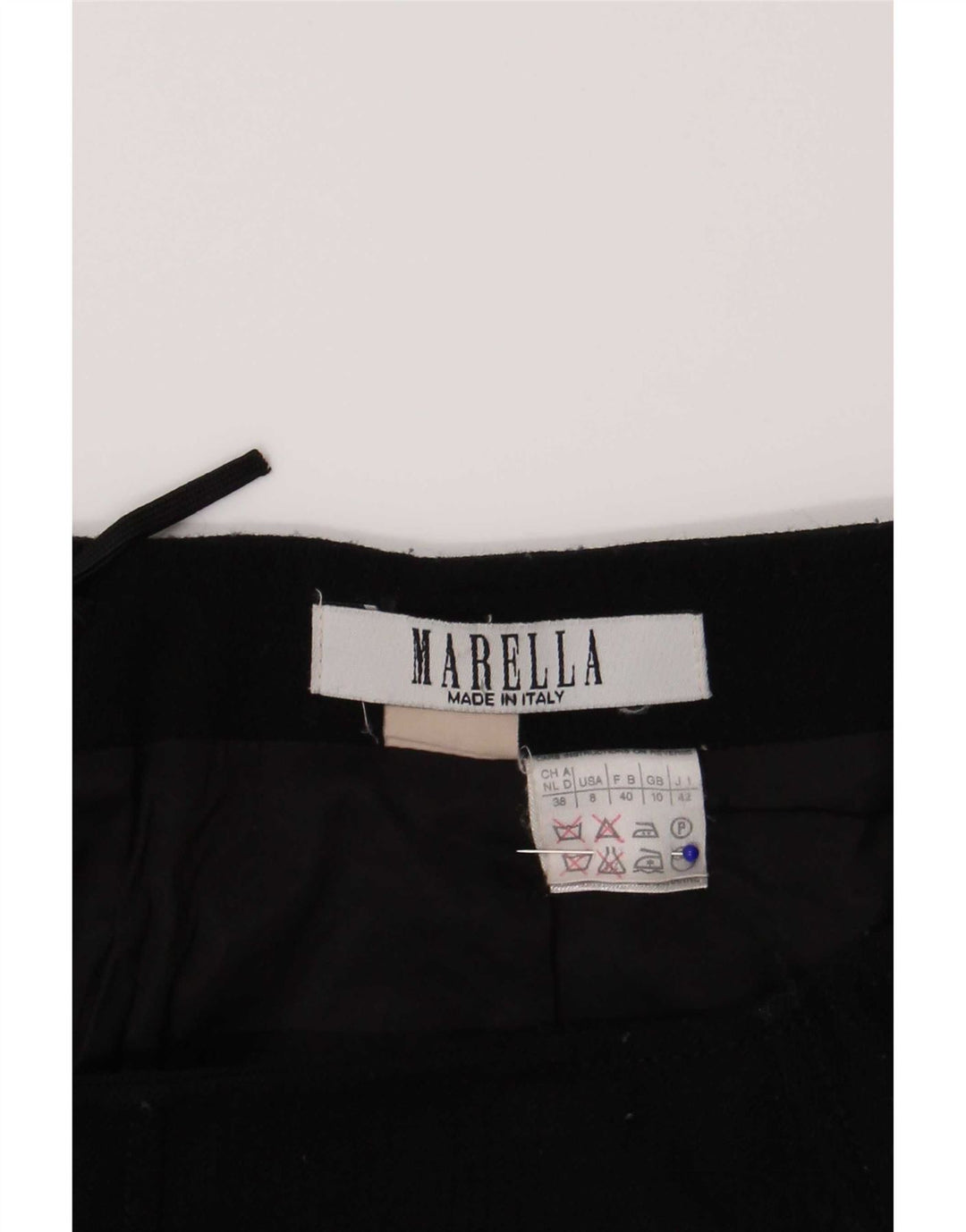 Marella Dame Mini Nederdel UK 10 Small W26 Sort Uld
