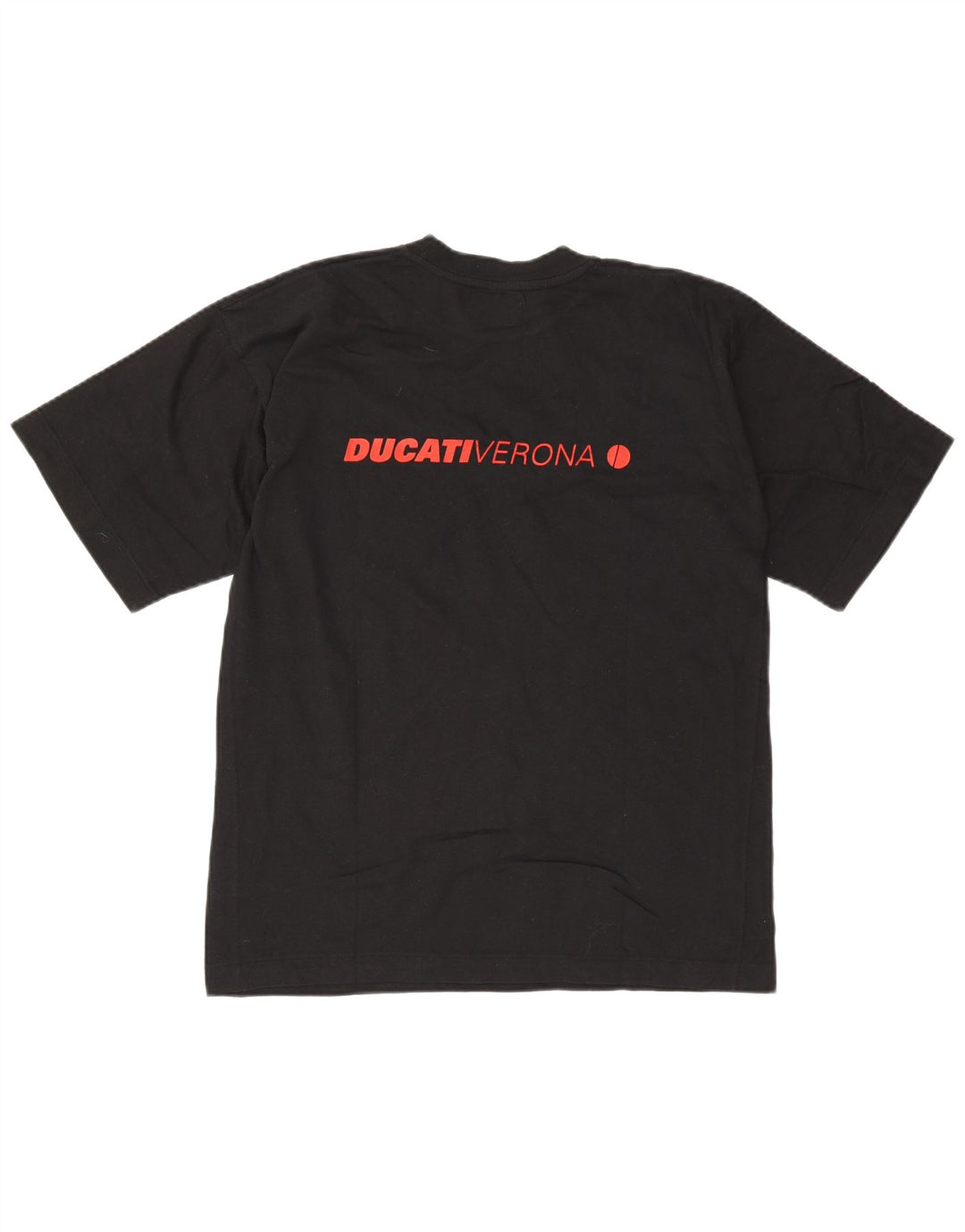 Ducati Herre Grafisk T-Shirt Top Medium Sort Bomuld