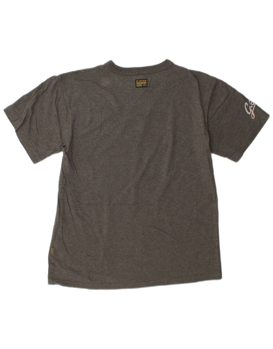 G-Star Raw Herre Grafisk T-Shirt Top Stor Grå Bomuld