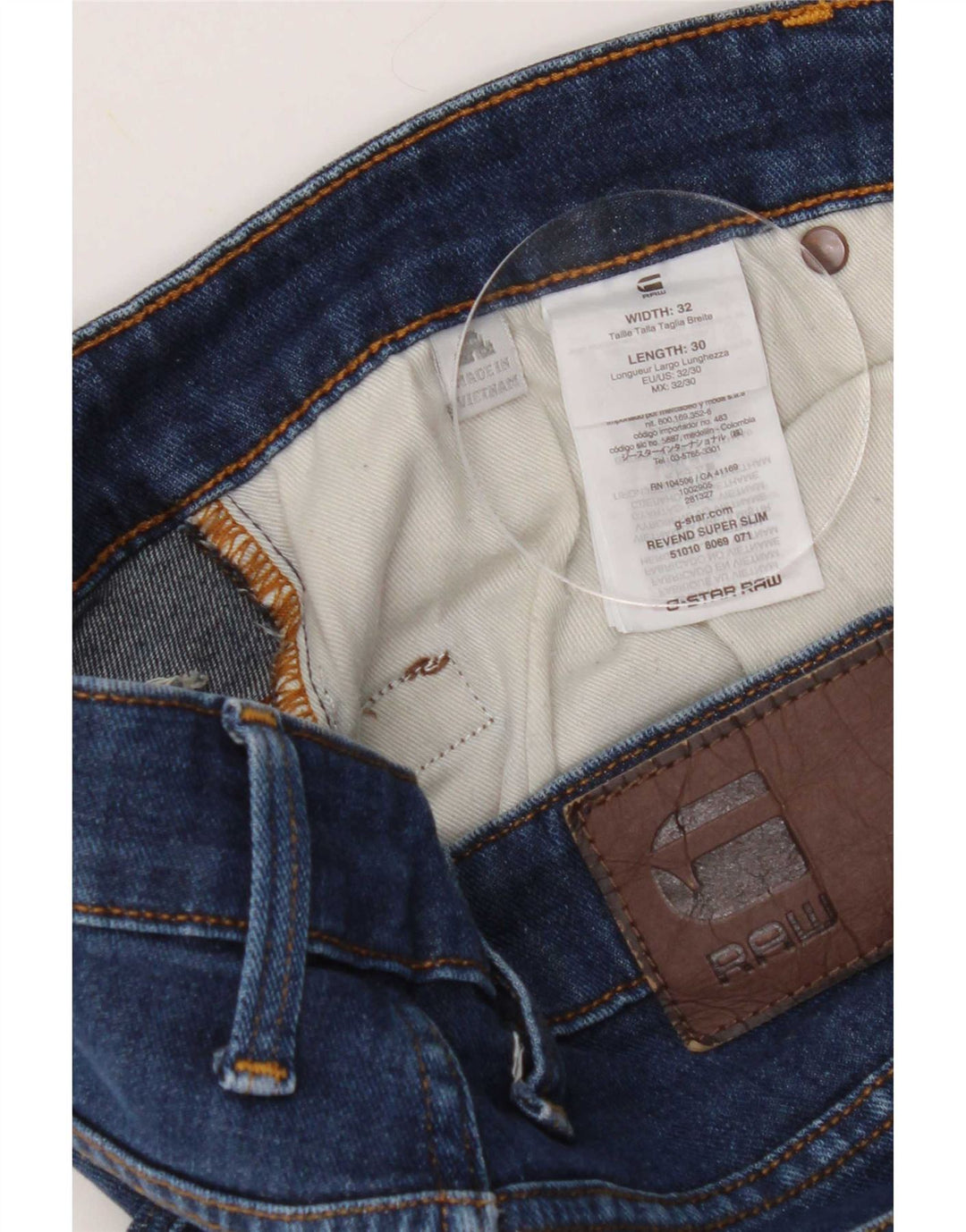 G-Star Herre Revend Super Slim Jeans W32 L30 Blå Bomuld