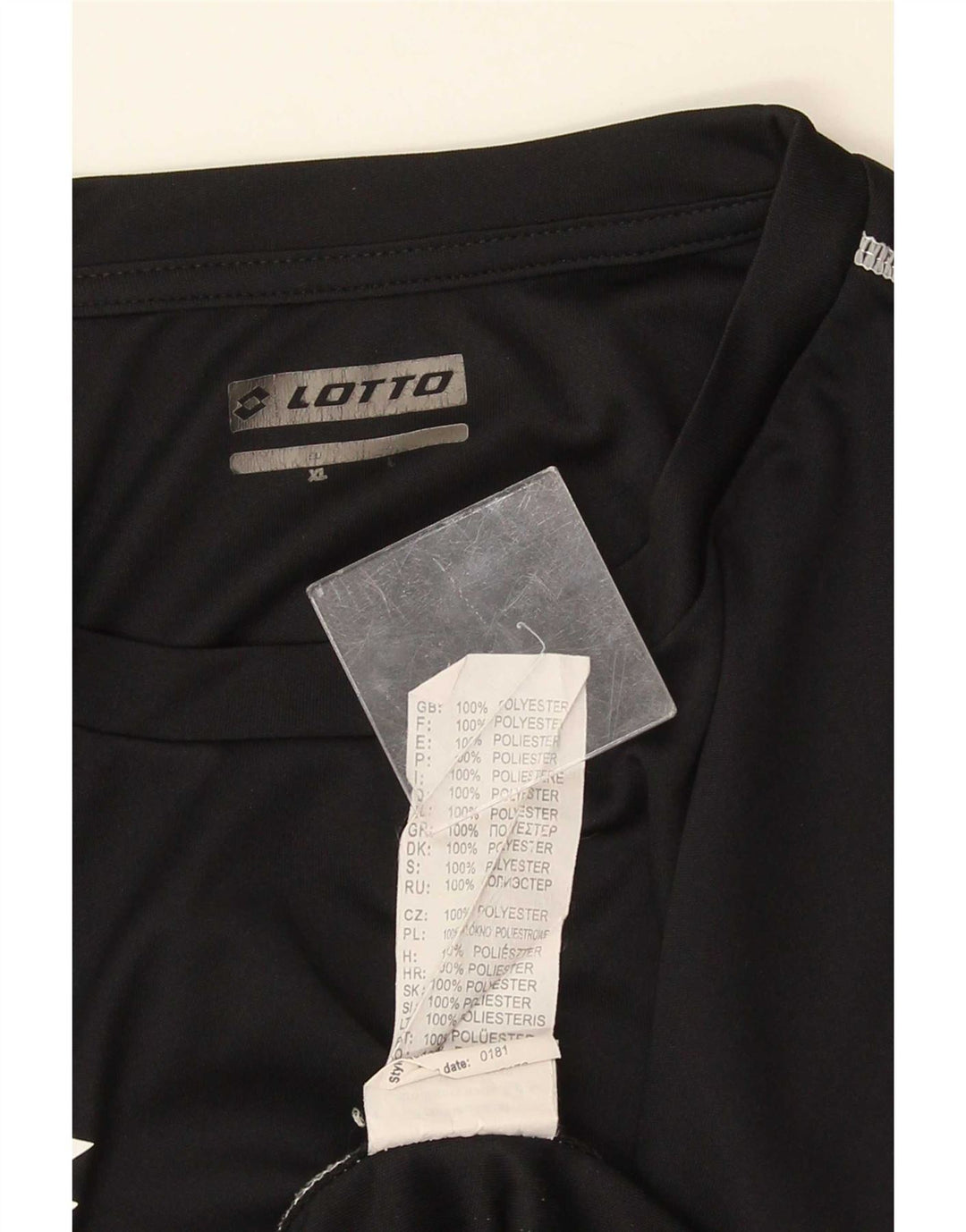 Lotto Herre T-Shirt Top Stor Sort Polyester