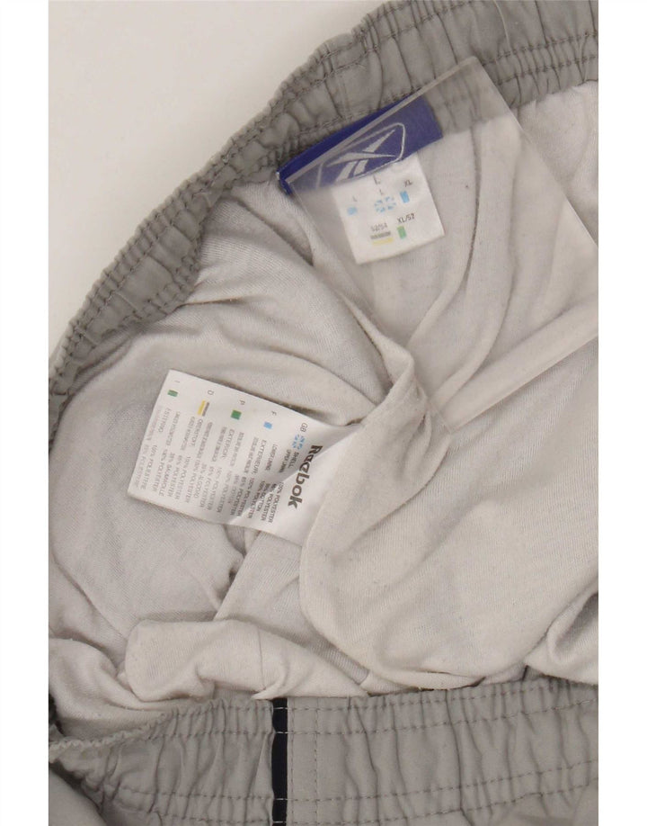 Reebok Herre grafisk træningsdragt Bukser Joggers Large Grå Polyester
