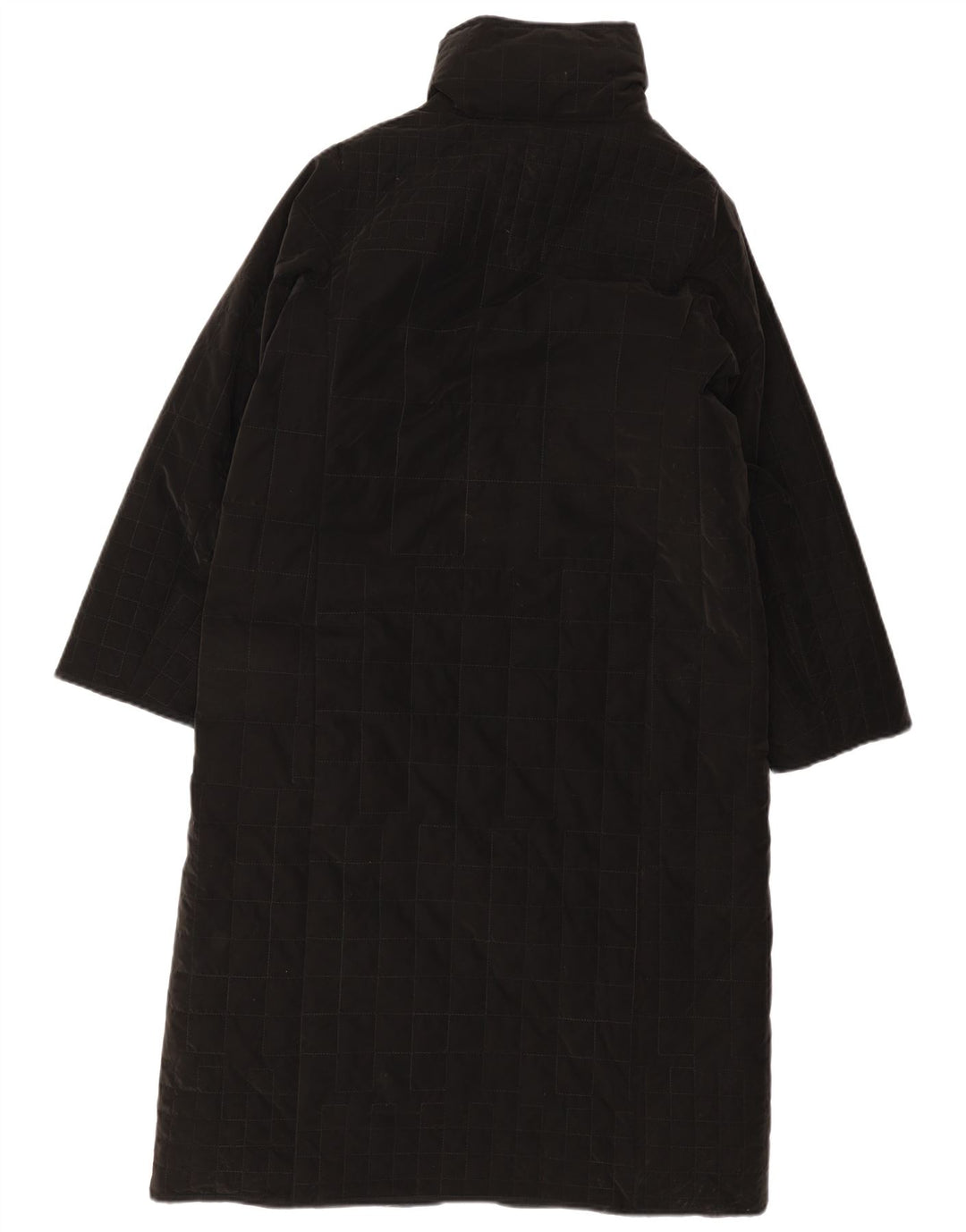 Desigual Quiltet Polstret Frakke til kvinder UK 18 XL Sort Polyester