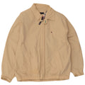 Tommy Hilfiger Herre Bomber Jacket UK 36 Small Beige Bomuld