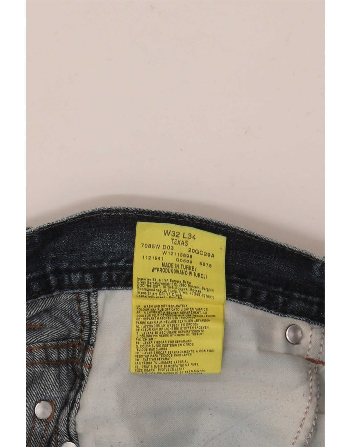 Wrangler Herre Texas Straight Jeans W32 L32 Blå
