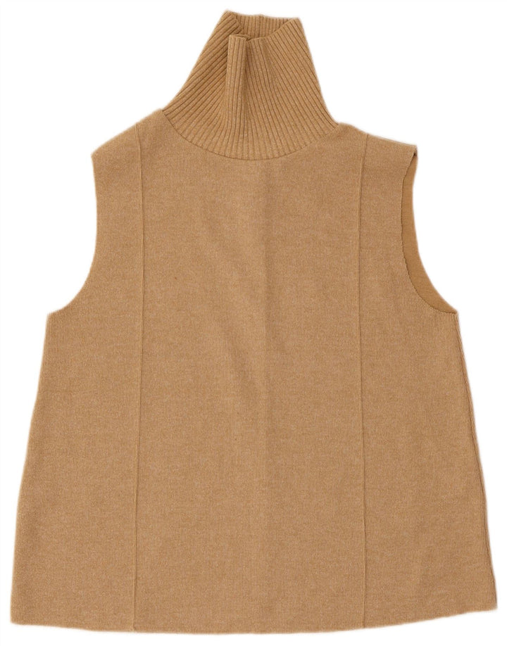 Zara Damevest Top UK 12 Medium Beige Bomuld