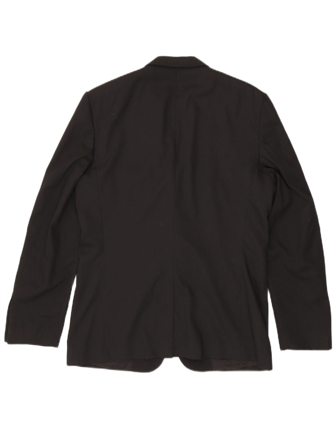 ZARA Herre 2-knaps blazerjakke EU 50 Medium Sort Polyester