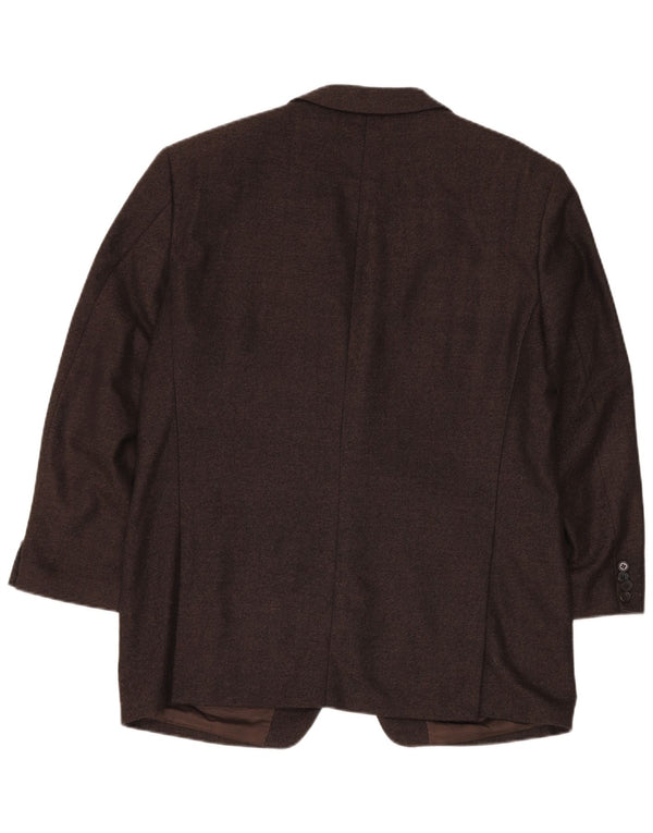 COLOMBO blazerjakke til mænd med 2 knapper EU 54 2XL brun sildebens kashmir