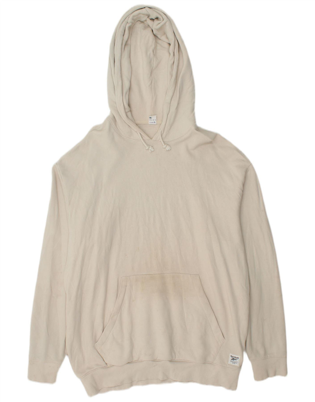 REEBOK Herre hættetrøje XL Hvid bomuld