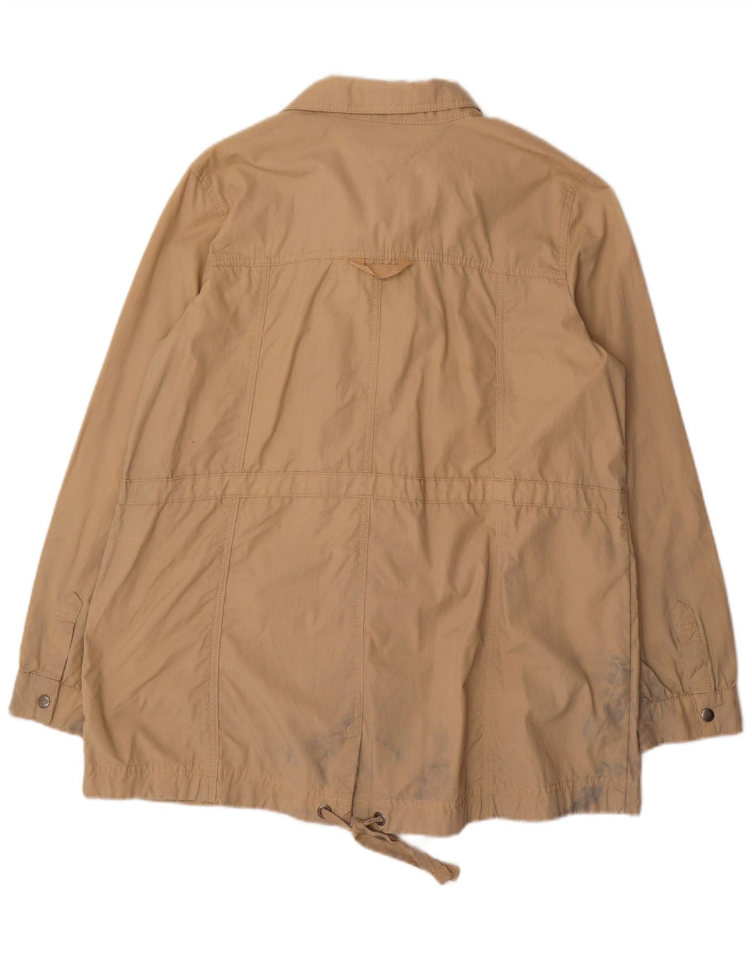 Tommy Hilfiger Kvinder Utility Jacket UK 16 Stor Beige Bomuld