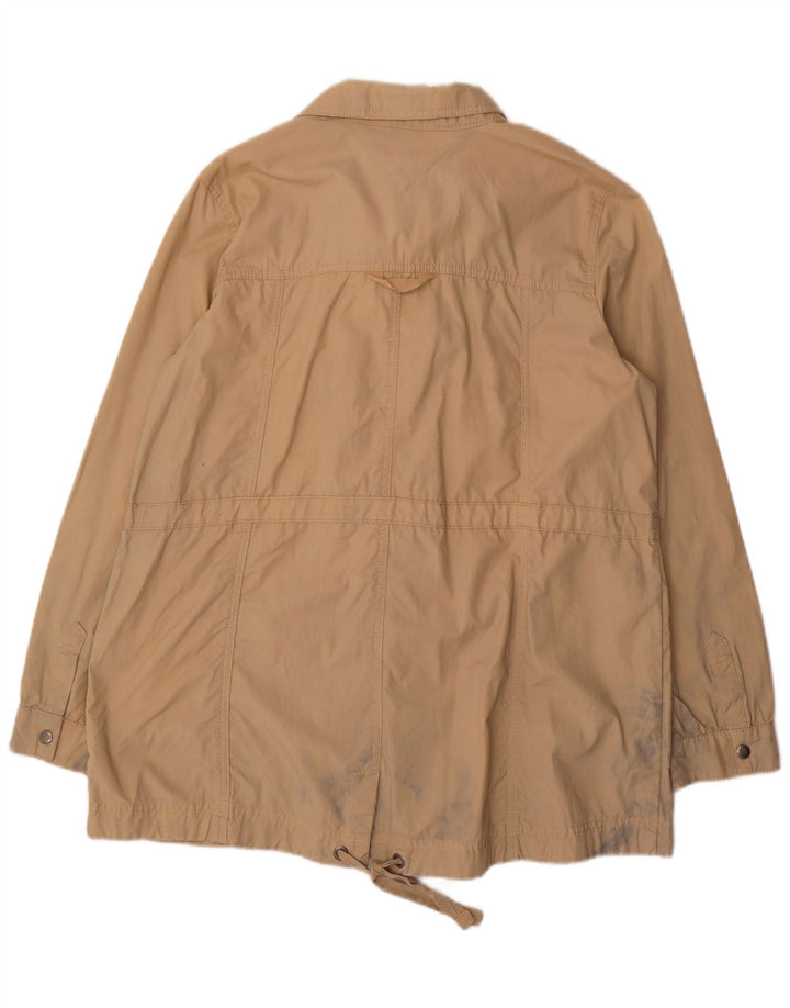 Tommy Hilfiger Kvinder Utility Jacket UK 16 Stor Beige Bomuld