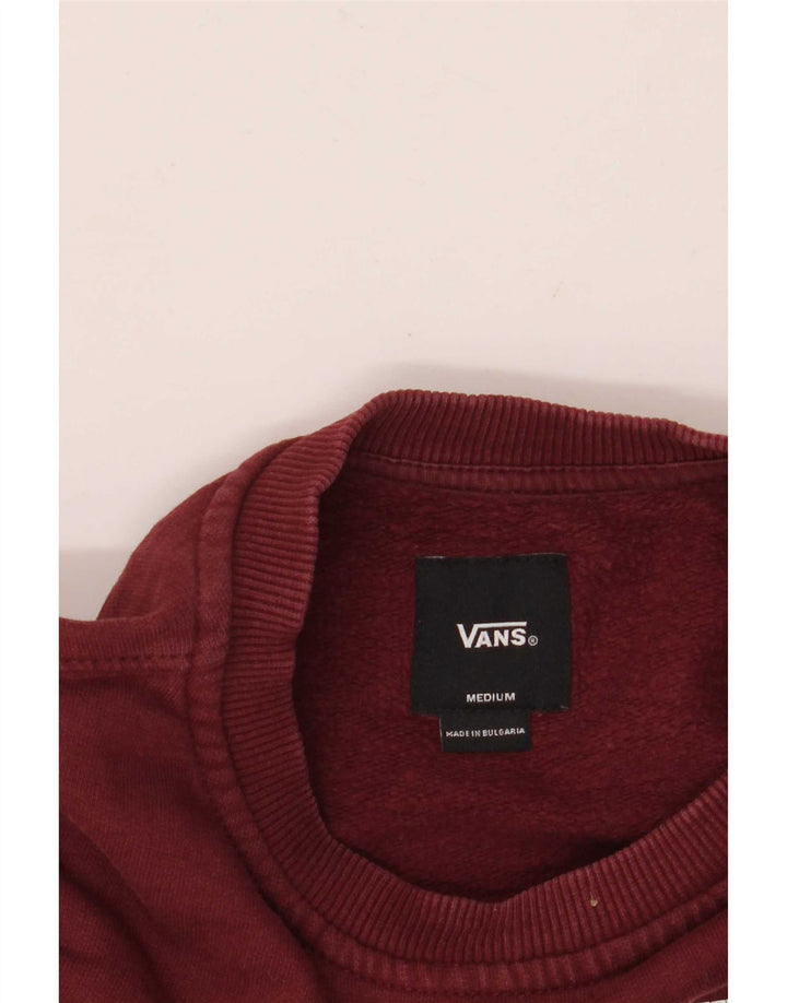 Vans Herre Grafisk Sweatshirt Jumper Medium Burgundy