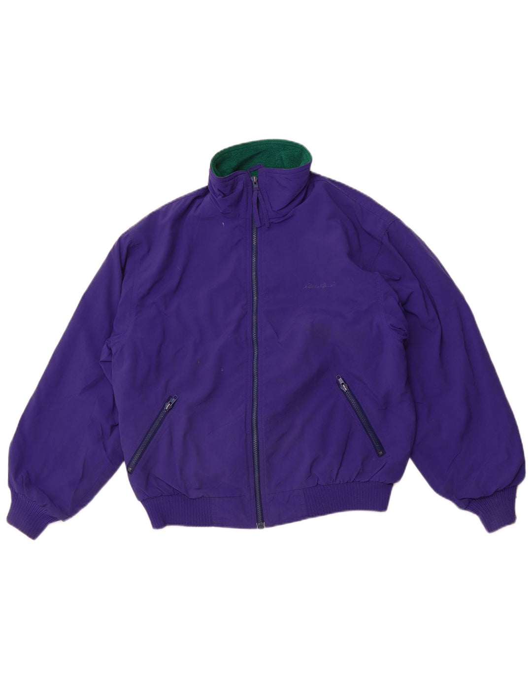 EDDIE BAUER Bomberjakke til kvinder UK 14 Medium Lilla Nylon