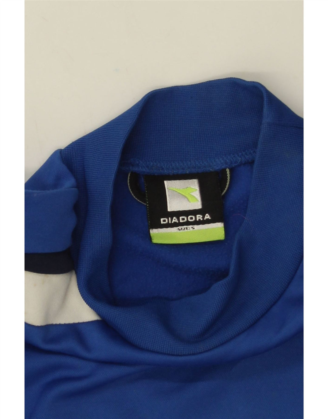 Diadora Herre Sweatshirt Jumper Small Blue Colourblock Polyester