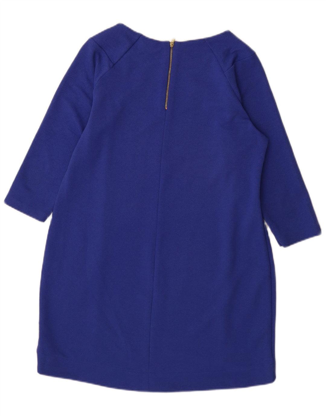 Marks & Spencer Womens Petite 3/4-ærmet Shift Dress UK 12 Medium Blue