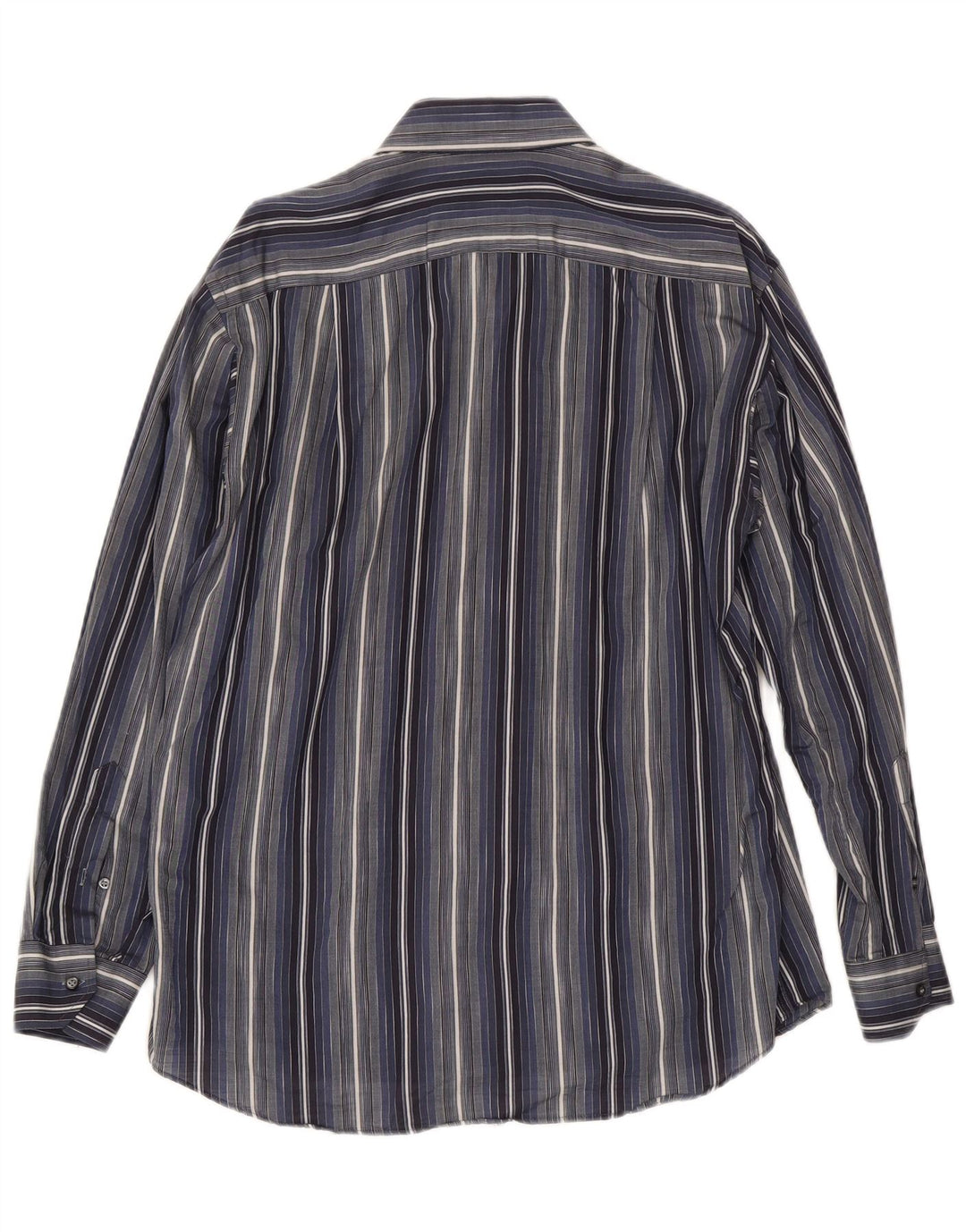 Roccobarocco herreskjorte str. 39 15 1/2 Mellem marineblå stribet