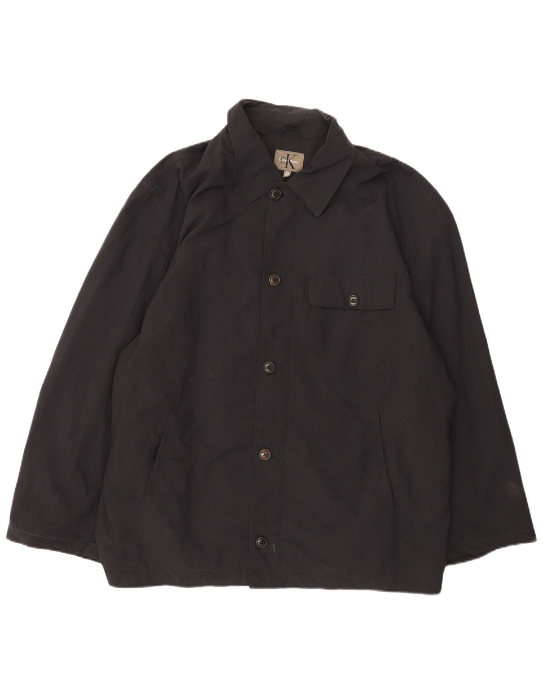 Calvin Klein Herre Windbreaker Jacket UK 44 2XL Sort