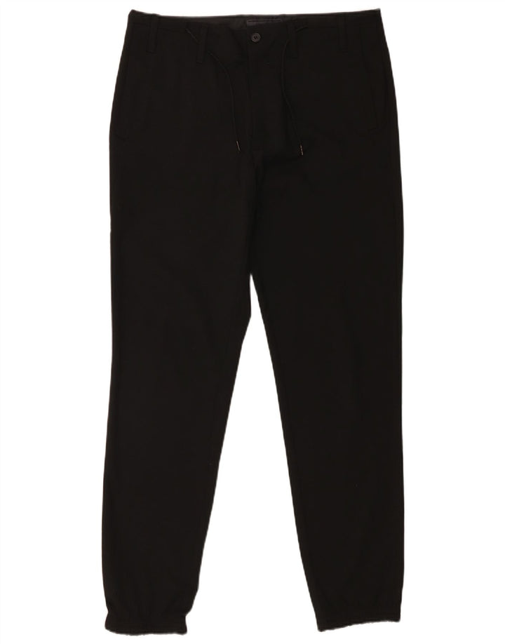 Zara Herre Joggers Chino Bukser EU 38 Small W30 L29 Sort Polyester