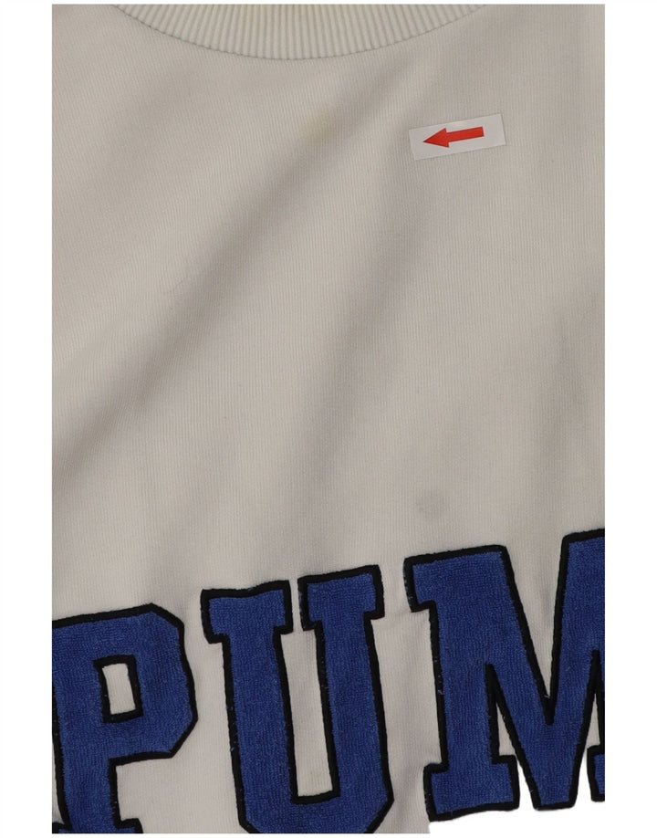 Puma Herre Grafisk Top Langærmet XL Blå Colourblock Bomuld