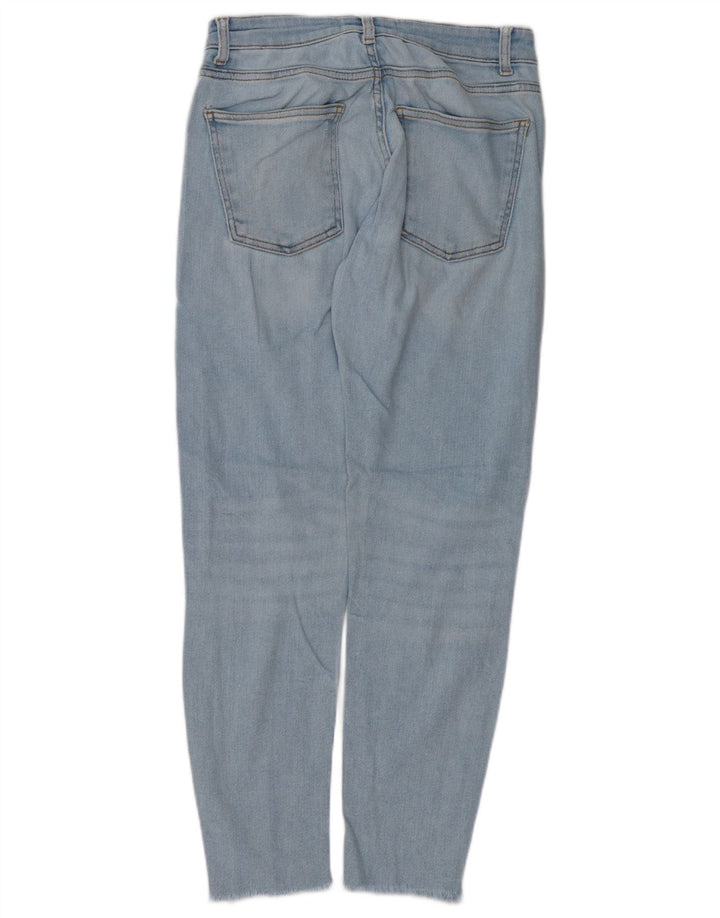 ZARA Tapered Jeans til kvinder EU 36 XS W26 L28 Blå Bomuld