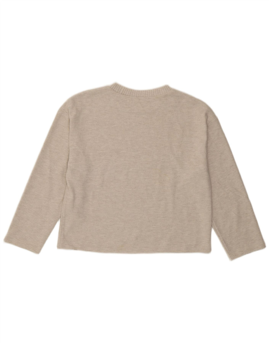 Zara Damebluse Top UK 14 Medium Beige Polyester