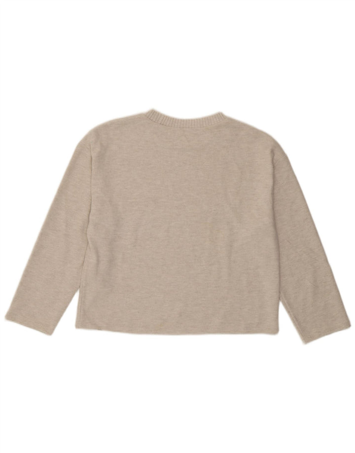 Zara Damebluse Top UK 14 Medium Beige Polyester