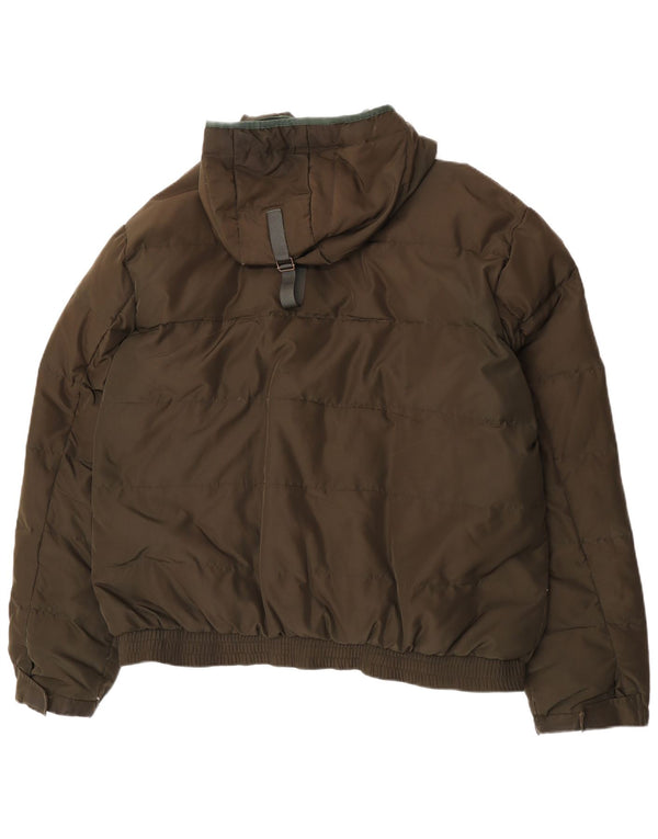 Levi's Herre hættepolstret jakke UK 42 XL Khaki