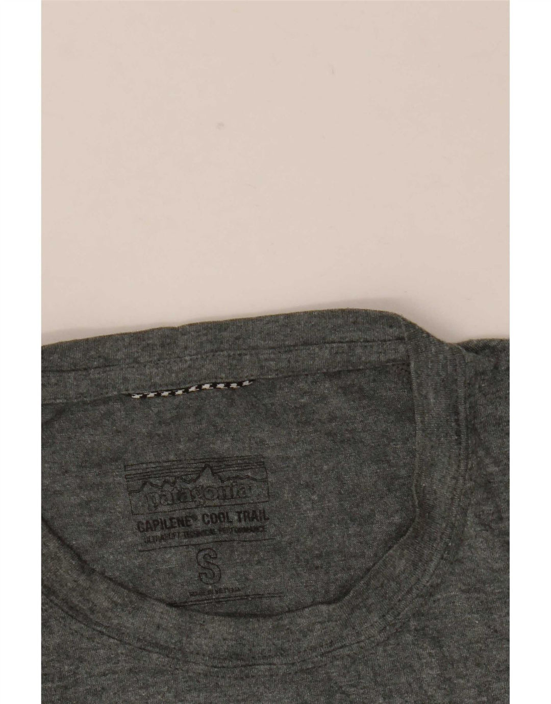 Patagonia Herre T-Shirt Top Lille Grå Flecked