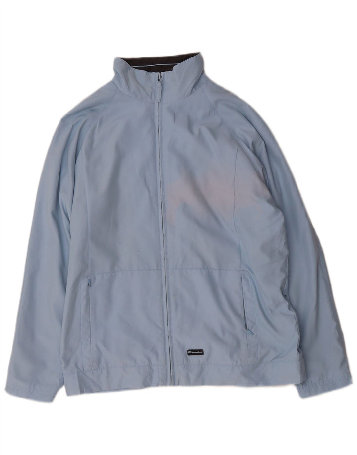 CHAMPION Mens Tracksuit Top Jacket Large Blue Polyester