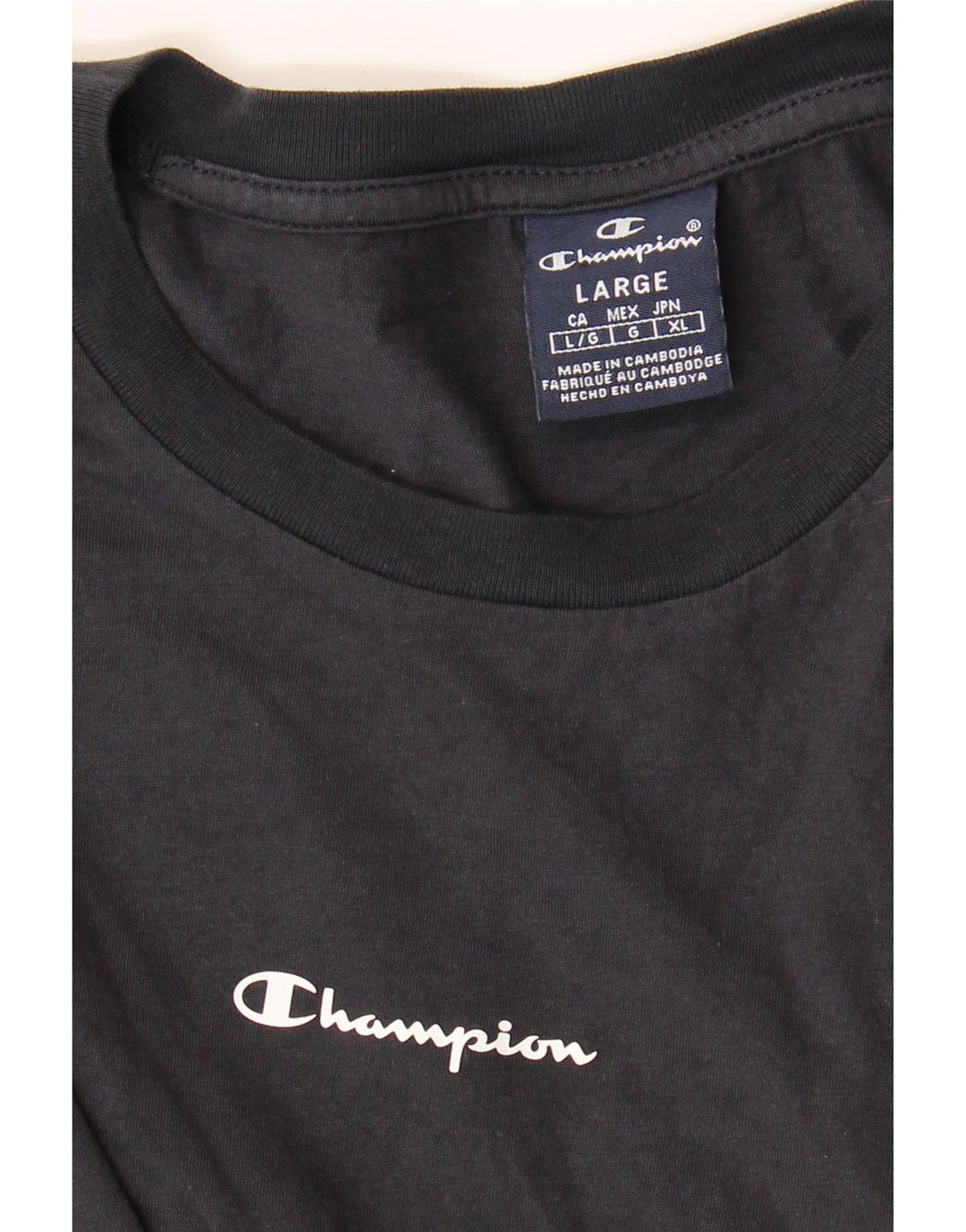 CHAMPION Herre T-Shirt Top Stor Marineblå